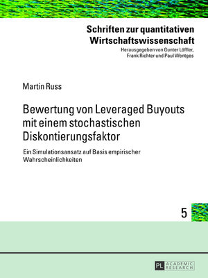 cover image of Bewertung von Leveraged Buyouts mit einem stochastischen Diskontierungsfaktor